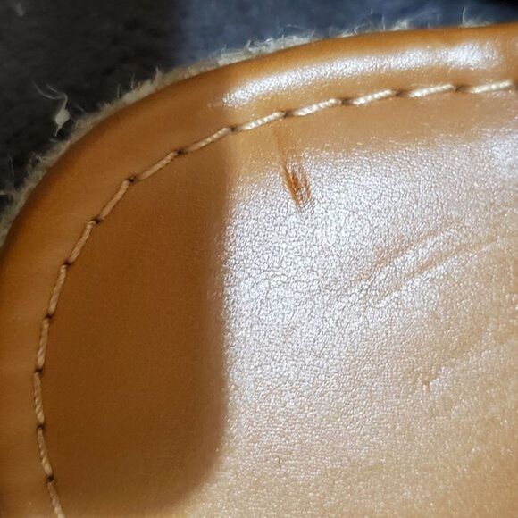 A.N.A. WOMEN'S Size 11 Flat SANDALS Striped Bow Pastel Rainbow Slip On Slide - Picture 3 of 6